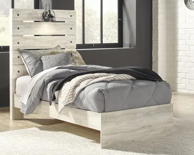 Ashley Cambeck Twin Panel Bed In Whitewash