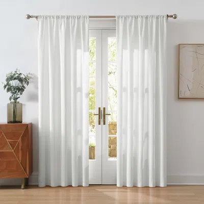 Ashley Cannon 96" Window Panel Pair In White