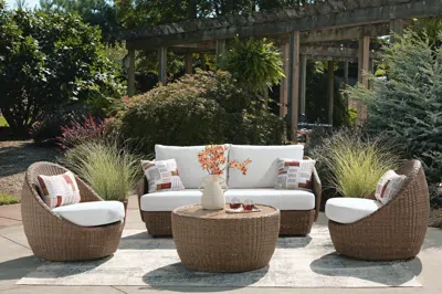 Ashley Cardiff Beach Outdoor Sofa In Beige