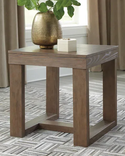 Ashley Cariton End Table In Gray