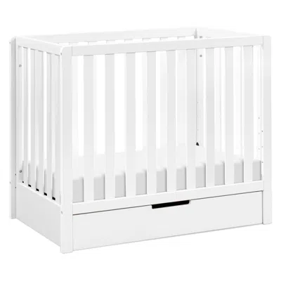 Ashley Carter's By Davinci Colby 4-in-1 Convertible Mini Crib With Trundle In White