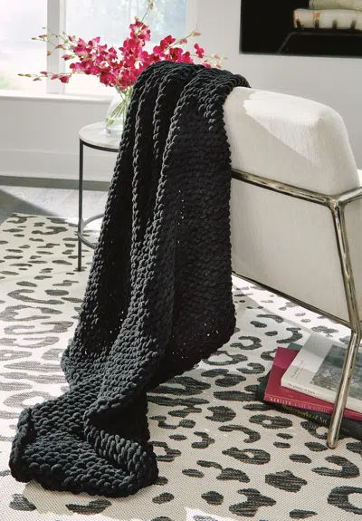 Ashley Chaddon Throw In Black