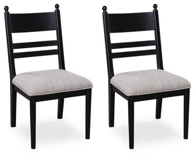 Ashley Chadworth Dining Chair In Black