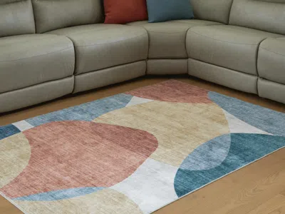 Ashley Chanleigh Washable 5' X 7' Area Rug In Multi