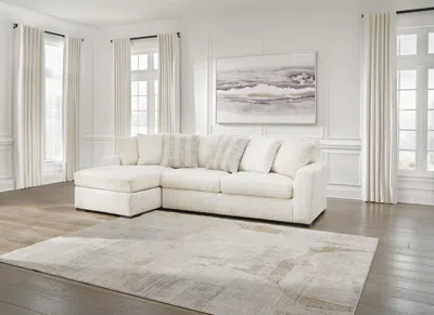 Ashley Chessington 2-piece Sectional With Chaise In Ivory