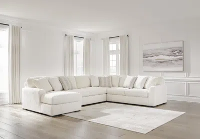 Ashley Chessington 4-piece Sectional With Chaise In Ivory