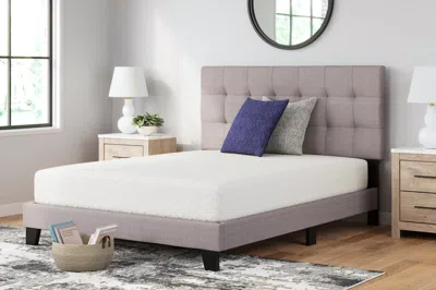 Ashley Chime 10 Inch Firm Memory Foam Queen Mattress In A Box In White