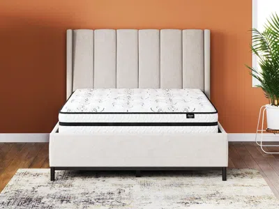 Ashley Chime 10 Inch Medium Hybrid Queen Mattress In A Box In White
