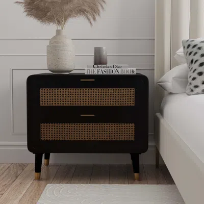 Ashley Christine Nightstand In Black