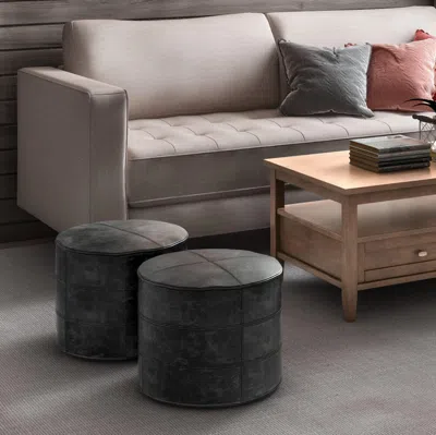 Ashley Connor Pouf In Black