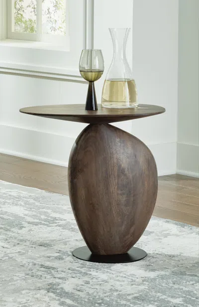 Ashley Cormmet Accent Table In Brown/black