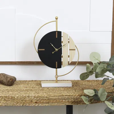 Ashley Cosmoliving By Cosmopolitan Two-toned Clock In Black