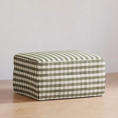 Ashley Crawford Gliding Ottoman In Green