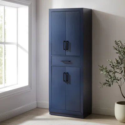 Ashley Crosley Furniture Isla Storage Pantry In Navy