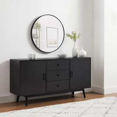 Ashley Crosley Furniture Lucas Sideboard In Black