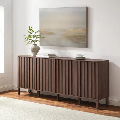 Ashley Crosley Furniture Marlowe Sideboard In Walnut