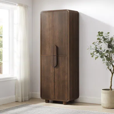 Ashley Crosley Furniture Millie 1 Piece Pantry In Brown