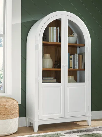 Ashley Dagandale Accent Cabinet In White/natural