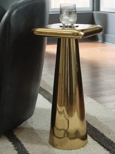 Ashley Dallenburg Accent Table In Gold Finish
