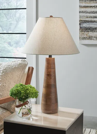 Ashley Danset Table Lamp In Brown