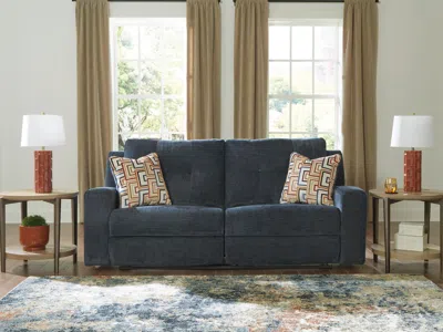 Ashley Danum Manual Reclining Sofa In Ink