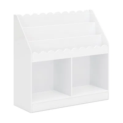 Ashley Davinci Sammy Scallop Bookcase In White