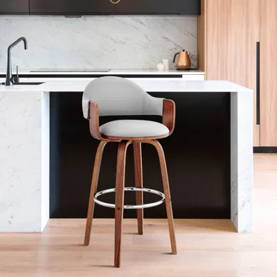 Ashley Daxton Counterstool In Gray/walnut
