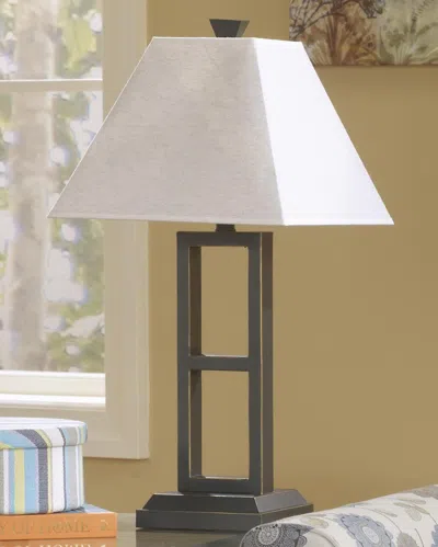 Ashley Deidra Table Lamp (set Of 2) In Black
