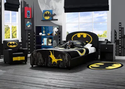 Ashley Delta Children Dc Comics Batman Upholstered Twin Bed In Black