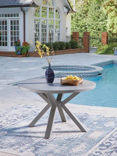 Ashley Dillon Beach Outdoor Dining Table In Gray