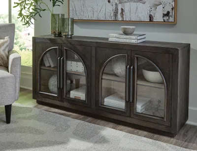 Ashley Dreley Accent Cabinet In Grayish Brown