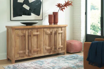 Ashley Dresor Accent Cabinet In Natural