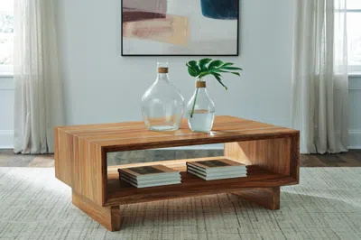 Ashley Dressonni Coffee Table In Brown