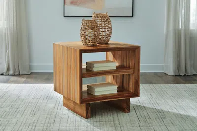 Ashley Dressonni End Table In Brown