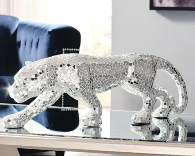 Ashley Drice Panther Sculpture In Mirror