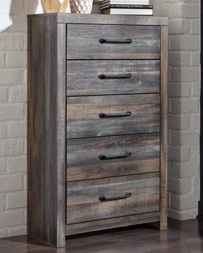 Ashley Drystan 5 Drawer Chest Of Drawers In Multi