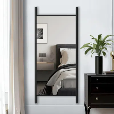 Ashley Dulcea 71" Ladder Mirror In Black