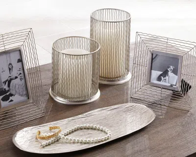 Ashley Dympna Metal Accessory Set (set Of 5) In Silver Finish