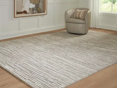 Ashley Eljory Extra Large Rug In Gray