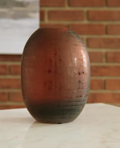 Ashley Embersen Short Vase In Amber