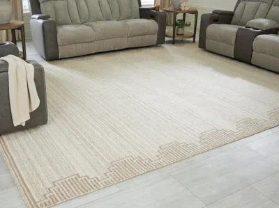 Ashley Emorymore Extra Large Rug In Brown/beige