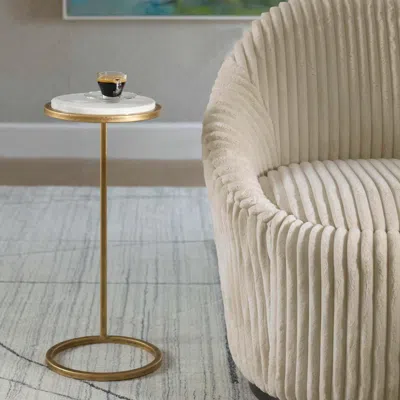 Ashley Exalted Living Accent Table In White