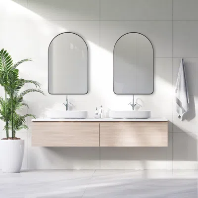 Ashley Exalted Living Accent Wall Mirror In Black