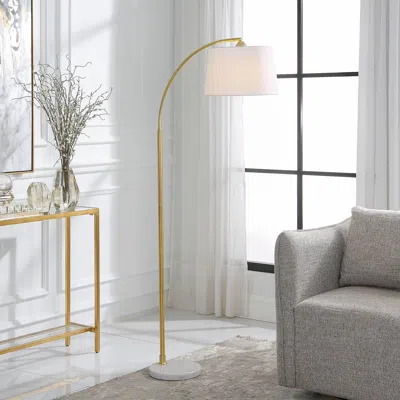 Ashley Exalted Living Arc Floor Lamp In White