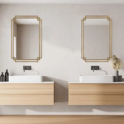 Ashley Exalted Living Overlapping Wall Mirror In Gold