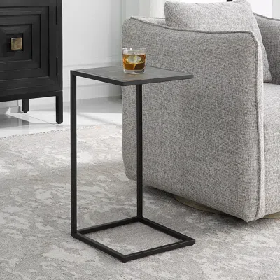 Ashley Exalted Living Pull Up Accent Table In Black