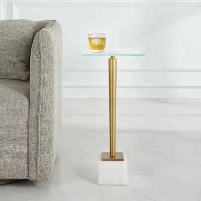Ashley Exalted Living Slender Accent Table In White