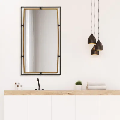 Ashley Exalted Living Wall Mirror In Brown