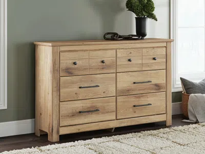 Ashley Fenderport 6 Drawer Dresser In Tan