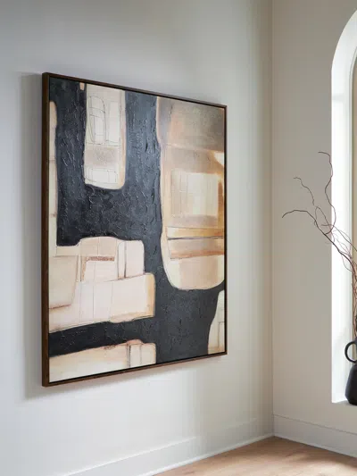 Ashley Feyville Wall Art In Black/brown/cream
